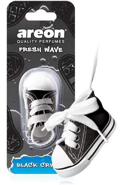 Areon Fresh Wave Shoe Black Crystal Car Air Freshener, FW01