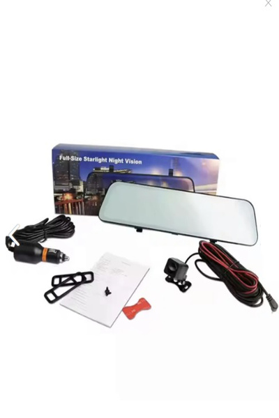 LinaS 9,66 Inç Dokunmatik Ekranlı 2 Kameralı 1440p Çözünürlüklü Ayna Araç Kamerası