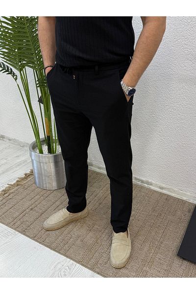 Yubacollection Linen Trousers Black