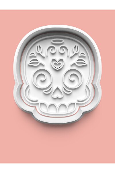 AKTASTORE قالب كوكيز على شكل هيكل عظمي وقالب عجينة السكر