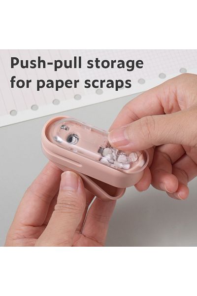 Deli ENS088-WH Nusign 1-Hole Punch 72×28×63mm – ideal for school & daily filing