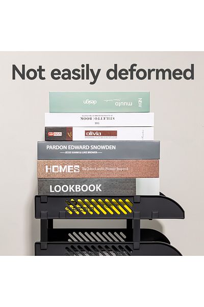 Deli E9213-BK File Tray 3-Tier Stackable Organizer 325×241×255mm – ideal for office desktop sorting