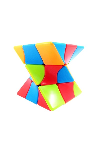 BV Cub Magic 3x3x3, Fanxin Twisty, Multicolor, 488CUB