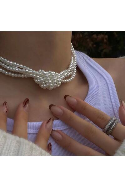 Shiklik MODA قلادة من اللؤلؤ لتعزيز أناقتك