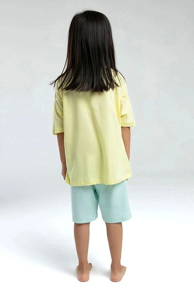 Rolypoly Girls Bermuda Suit - Light Yellow