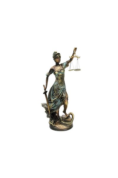 BV Statuette representing justice 20x54 cm
