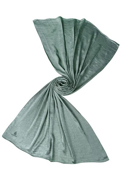 mim eşarp Enba Jan Jan Crinkle Satin Shawl
