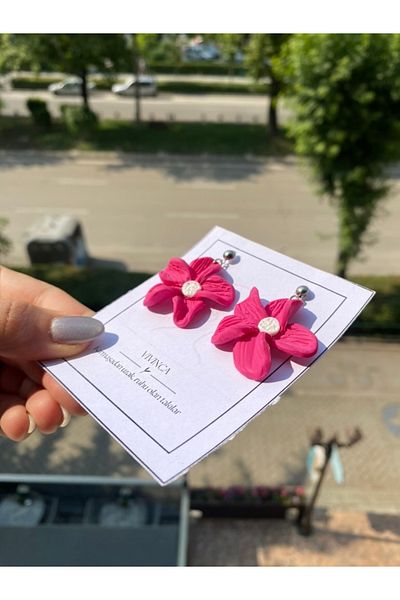 VIVINCA Handmade Polymer Clay Colorful Vibrant Lightweight Earrings - Vivinca Floral Pop
