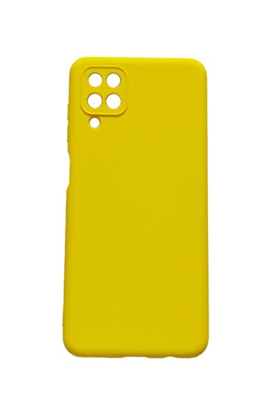 BV Husă de telefon compatibilă cu Samsung Galaxy A12, galbenă, cu interior di...