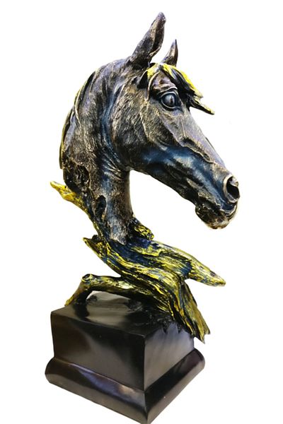 BV Decorative statuette, Horse head, 40 cm, XY800D
