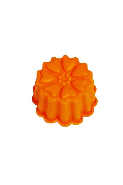 BV Silicone muffin mold, 1 cavity, Orange, 9 cm, 329COF