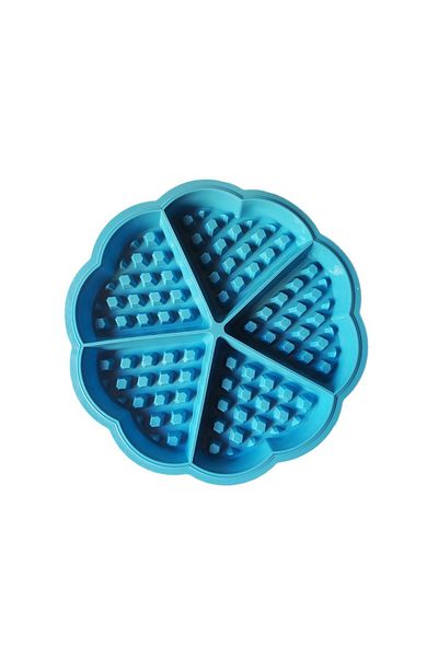 BV Matră de silicon triunghi cu 5 cavități, Pentru Grofe, Albastră, 21 cm, 253COF