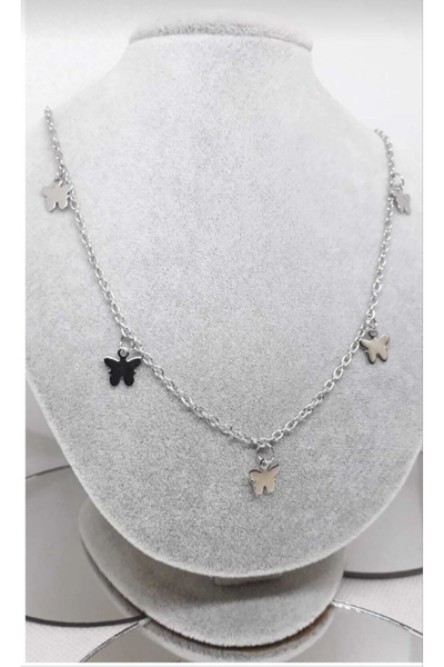 Generic Brand Reflect Your Style with Elegant Butterfly Detailed Chain Necklace