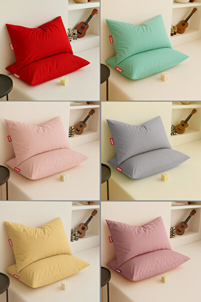 İQON غطاء وسادة 12 قطعة |   أحمر |   نعناع |   سمك السلمون |   رمادي |   أصفر...