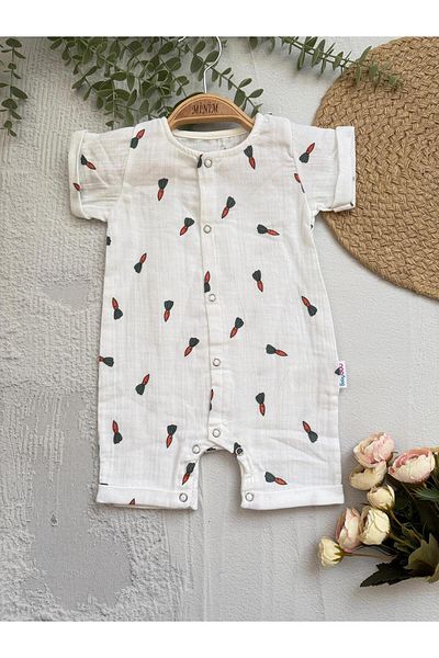 Minim Carrot Detailed Muslim Snap Fastener Jumpsuit