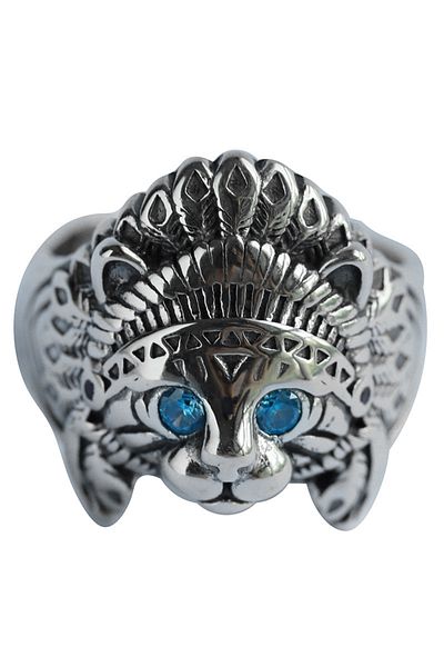 FG KONNİCHİWA Gothic Vintage Vintage Wolf Bull Cat Skull Hawk Rings for Men Women