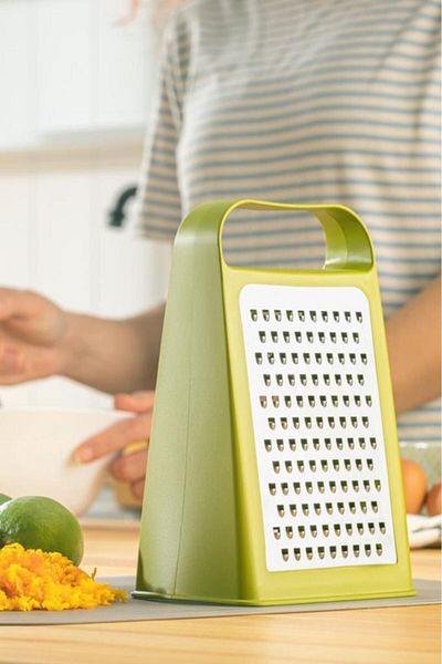 Mutfak Köşesi Rendy Stainless Double Sided Steel Grater, Double Sided Special Design Grater Green