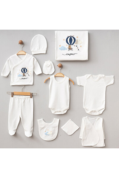 Pure Kids Store Boxed 100% Organic Cotton 10 Piece Baby Boy Bubble Filter Emb...