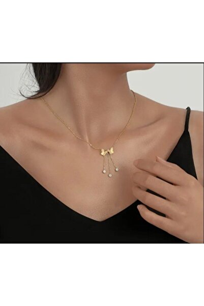 Shiklik MODA قم بتكملة أناقتك مع قلادة الفراشة الأنيقة