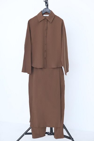 Touché Privé Belt Detail Shirt Pants Suit