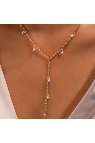 Shiklik MODA اجعل فرقك في الطراز الخاص بك مع قلادة أنيقة مرصعة باللؤلؤ