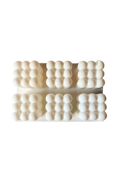 BV Silicone mold 6 cavities, for molded cakes, White, 22 cm, 248COF