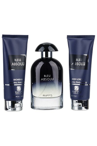Riiffs Gift Set Bleu Absolu, , Men Eau De Parfum, 100ml, Body Lotion, 100 ml Shower Gel, 100 ml