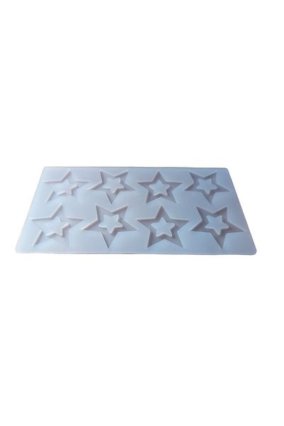 BV Silicone mold for cake decoration, Star mold, White, 21cm, 313COF