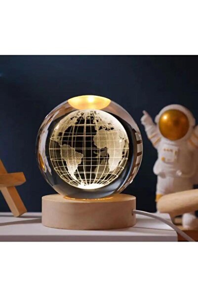 Genel Markalar Dünya Renk Değiştiren Işıklı Cam Küre 6cm