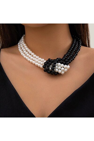 Shiklik MODA ارفع أناقتك مع قلادة فيونكة رائعة مزينة باللؤلؤ