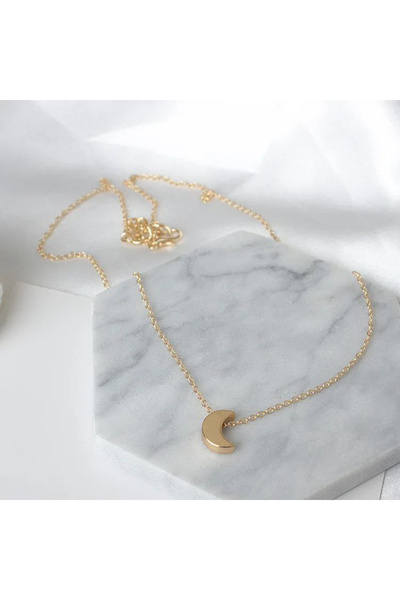 Genel Markalar Şık ve Zarif Aylı Zincir Kolye ile Tarzınızı Tamamlayın