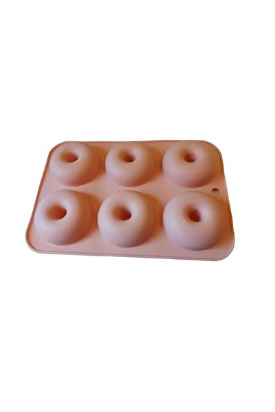 BV Силиконова форма, за понички или торти, бежова, 6 гнезда, 26 см, 340 COF