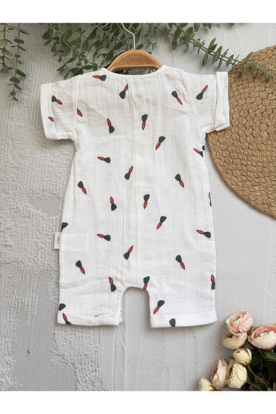 Minim Carrot Detailed Muslim Snap Fastener Jumpsuit