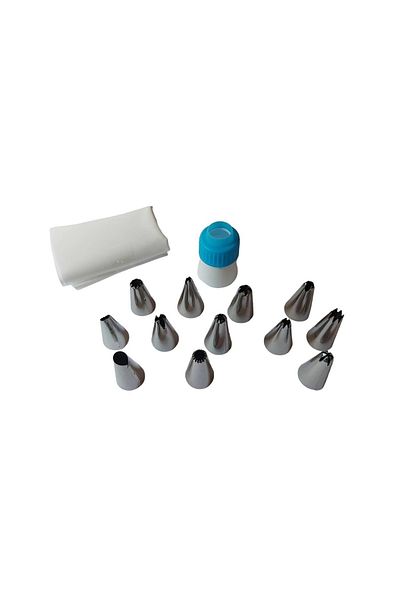 BV Set of 12 decorative stainless steel shower heads, 1 silicone nozzle, 1 adapter, 445COF