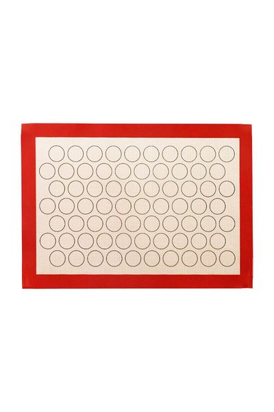 BV Macaron baking mat, non-stick sheet, 40x30 cm, 67 Macarons, White, 396COF