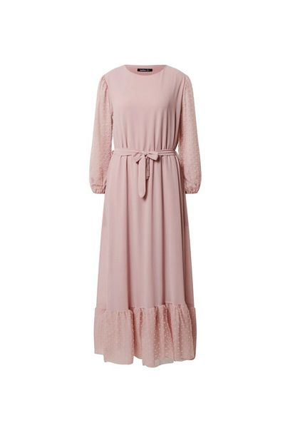 BOOHOO - Pink mesh sleeve midi dress