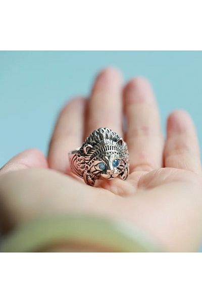 FG KONNİCHİWA Gothic Vintage Vintage Wolf Bull Cat Skull Hawk Rings for Men Women