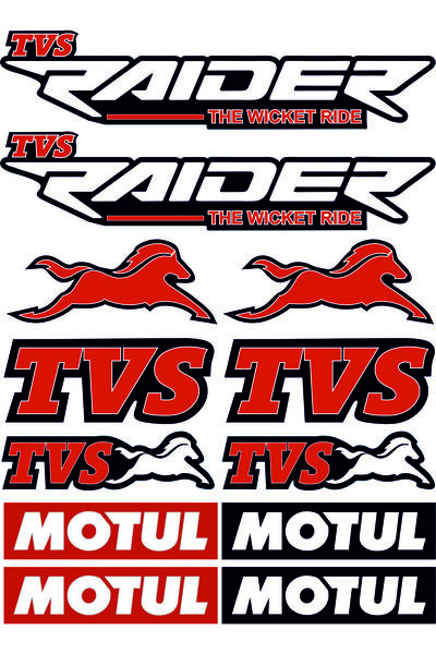 Genel Markalar TVS RAİDER A4 STİCKER TVS STİCKER