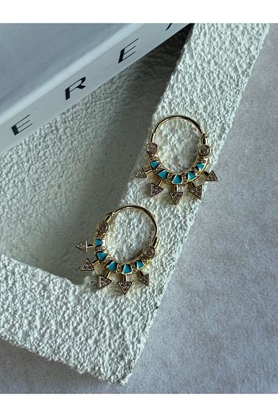 Rossetto Atelier Imported Blue Bella Earrings