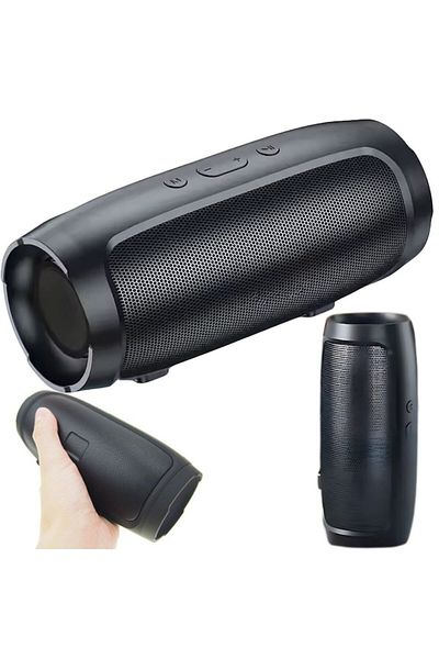 WTO Boxa Portabila WTO®, Acumulator 1500mAh, Autonomie pana la 6 ore, Bluetooth 5.0, 2 x 6 W, Negru