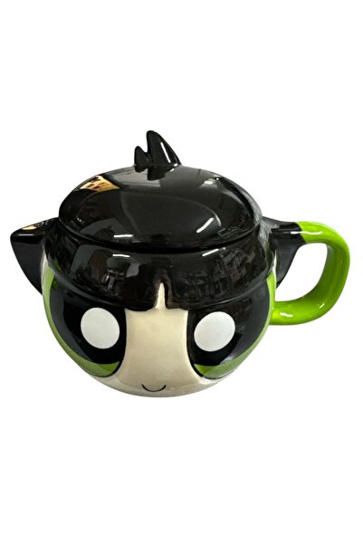 NETAVANTAJ Powerpuff Girls Siyah Buttercup 3D Tasarım Kupa Bardak