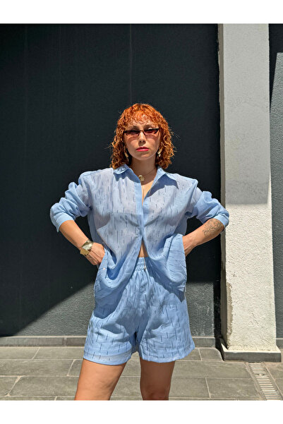 Bak'ap Premium Suite Shiny Stone Shorts-Stone Shirt Double Set