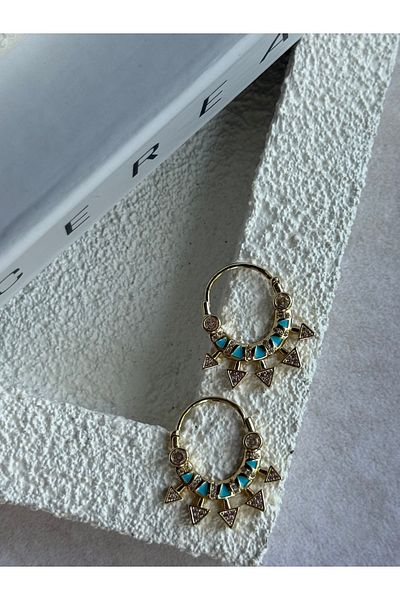 Rossetto Atelier Imported Blue Bella Earrings