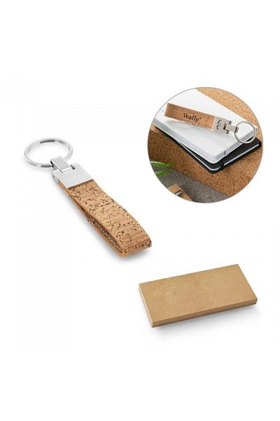 dalimag Cork key ring, 20 x 100 mm, brown