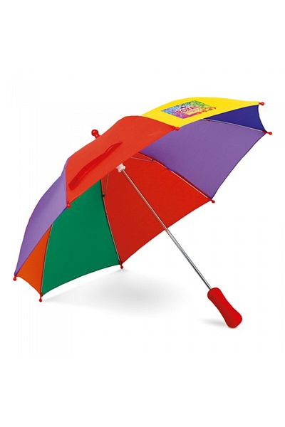 dalimag Colorful Polyester Umbrella for Children, with Manual Opening and Handle, 55 cm
