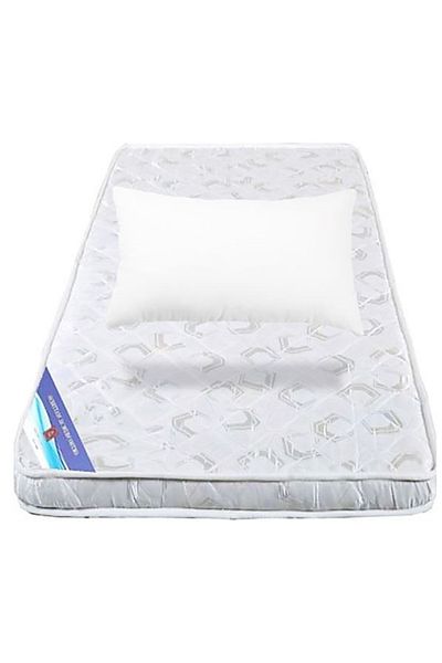 AWF AL WADI FURNITURE Sleep EZ Single Size Medical Mattress With Polyester Compressed Pillow Reverse use option 90X190x8cm