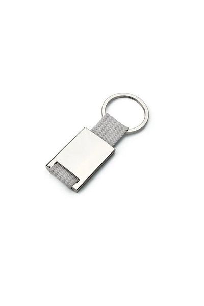 dalimag Metal key ring and straps, 28 x 60 x 6 mm, grey