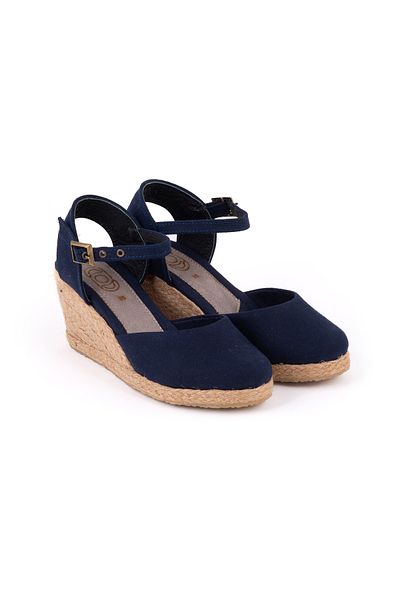 Star Tombis Real Handmade Open Heel Ankle Strap Wedge Heel Linen Straw Women's Espadrille Handmade
