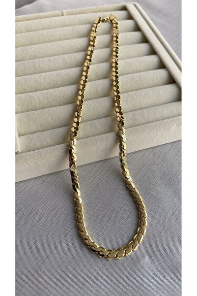 ZRN AKSESUAR KOLYE XUPING KALITE SARGI DESENLI SIK 14 K RENK