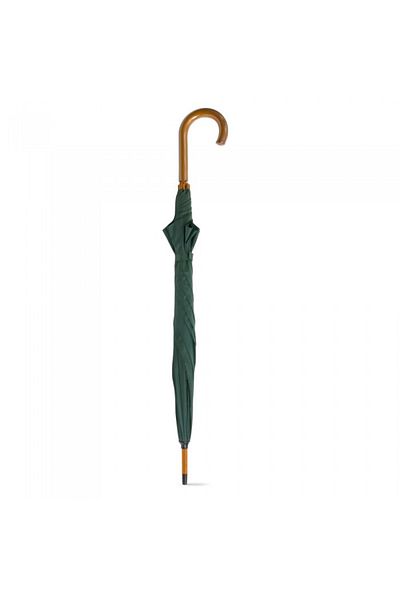 dalimag Polyester Umbrella with Wooden Shaft and Handle, Manual Opening, 88 cm